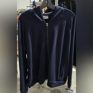32 heat Navy Blue Zip-Up Hoodie